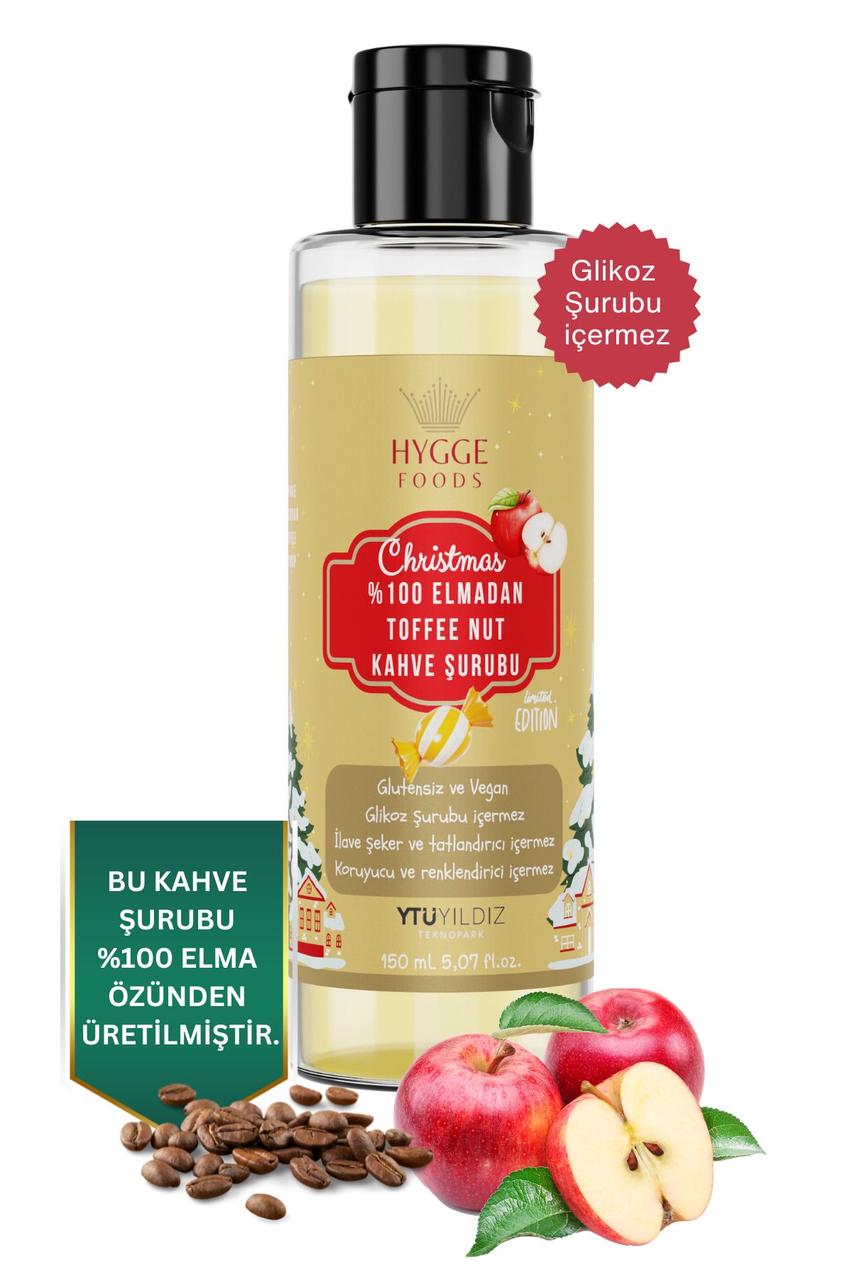 Hyggefoods HYGGE %100 ELMADANKAHVE ŞURUBU TOF...