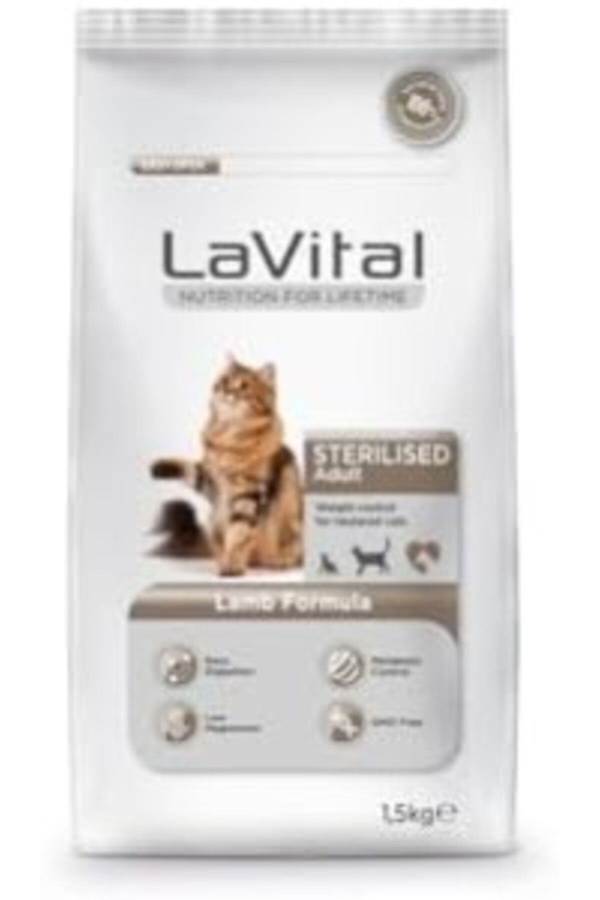 LaVital, Lavital Kuzulu Kısır Kedi Maması, 800-103847, 1.5kg, Standart