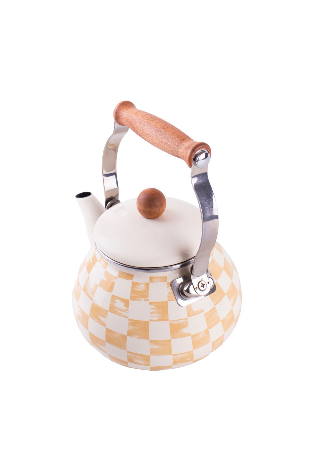 Beige Emaye Kettle