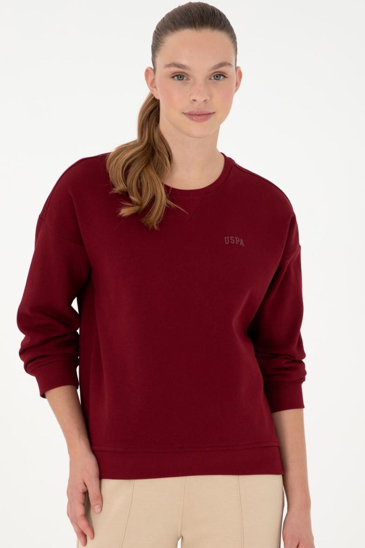 Oversize Bisiklet Yaka Sweatshirt