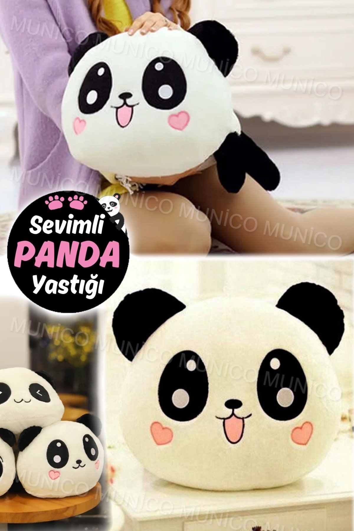 Peluş Panda Yastığı Sevimli Kızları Etkilemenin Yöntemleri Yastığı Panda Tatlı Yumuşak Panda Yastık