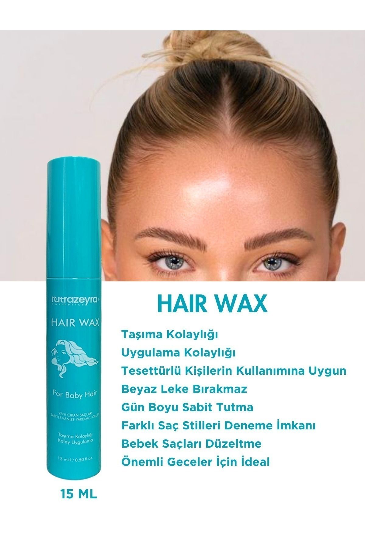 Nutrazeyra CosmeticsFırçaBaşlıklı Hair Wax -...