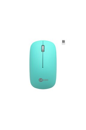 Ws214 Kablosuz 1200dpı 3 Tuşlu Sessiz Dizüstü, Pc, Mac Için, Usb Alıcı Ile Optik Mouse Turkuaz Image 0