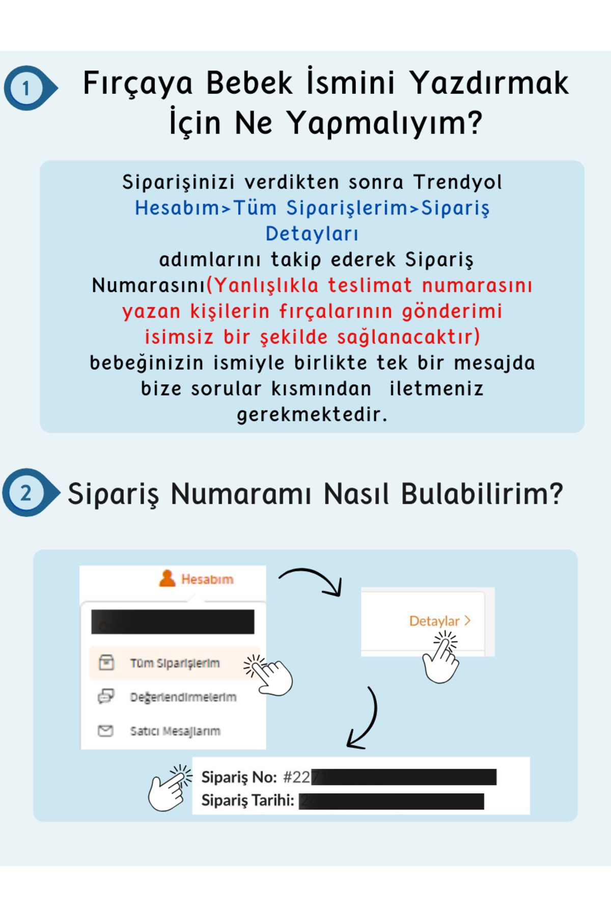 Bebek Tarağı Ve Şimşir Tarak 2'li Set -İsime Özel(LAZER MARKALAMA) Keçi Kılı Bebek Saç Fırçası Konak