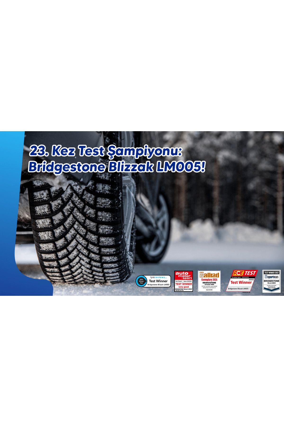 4 ADET x 235/50R19 103V XL LM005 BRIDGESTONE KIŞLIK 2024 ÜRETİM