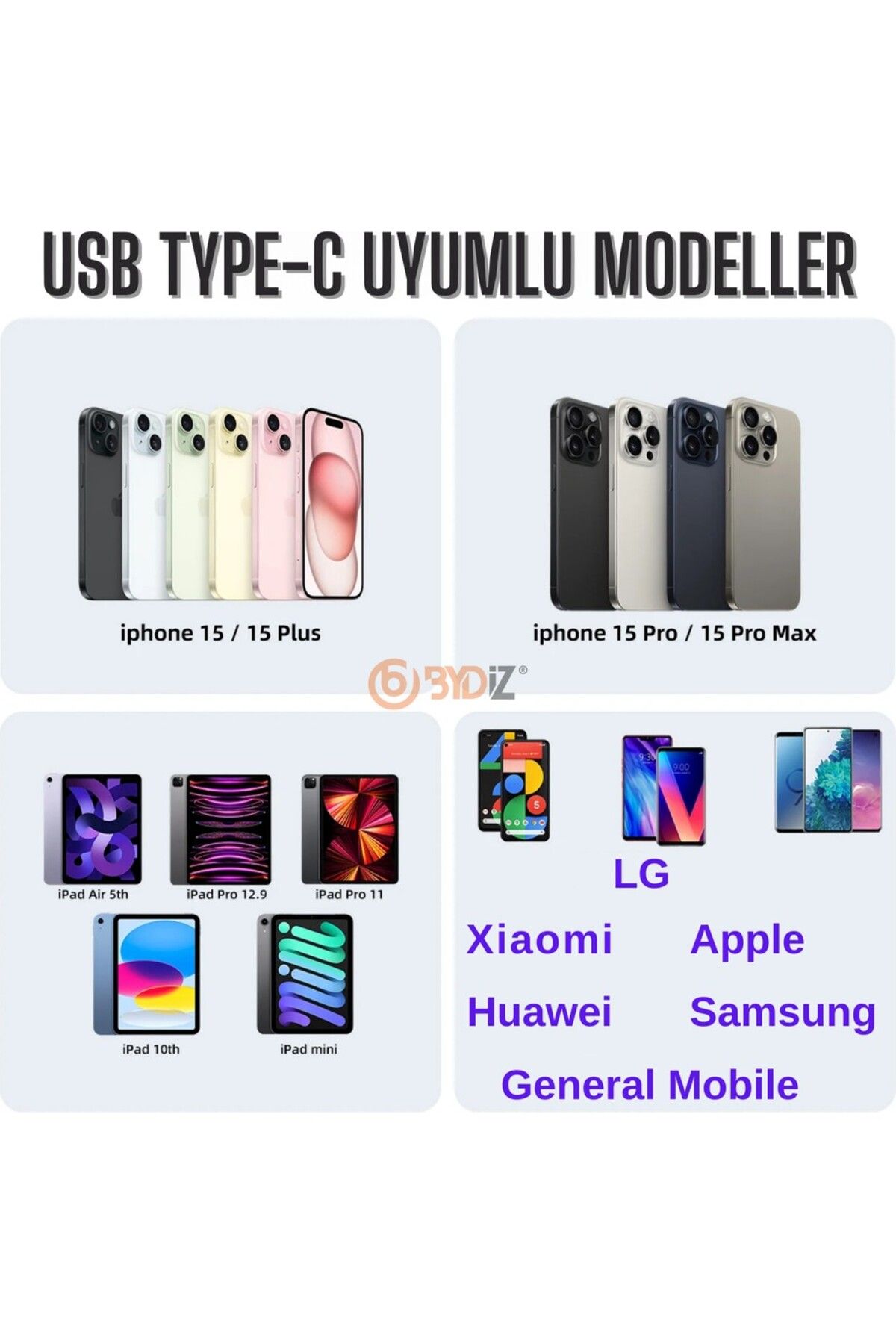 İphone15/16 Pro Max Uyumlu 35 Watt 2m Data Ve Hızlı Şarj Aleti Ve Kablosu