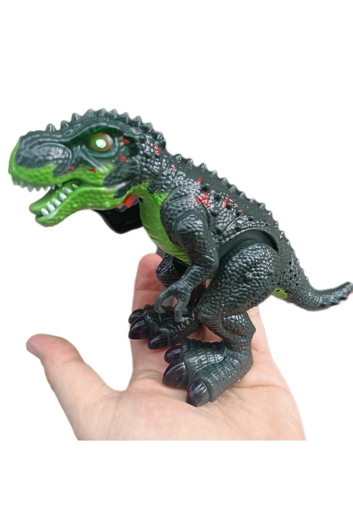 Oyuncak Dinazor Trex Pilli Yürüyen Işıklı Sesli 24 Cm T-rex Dinozor Figür