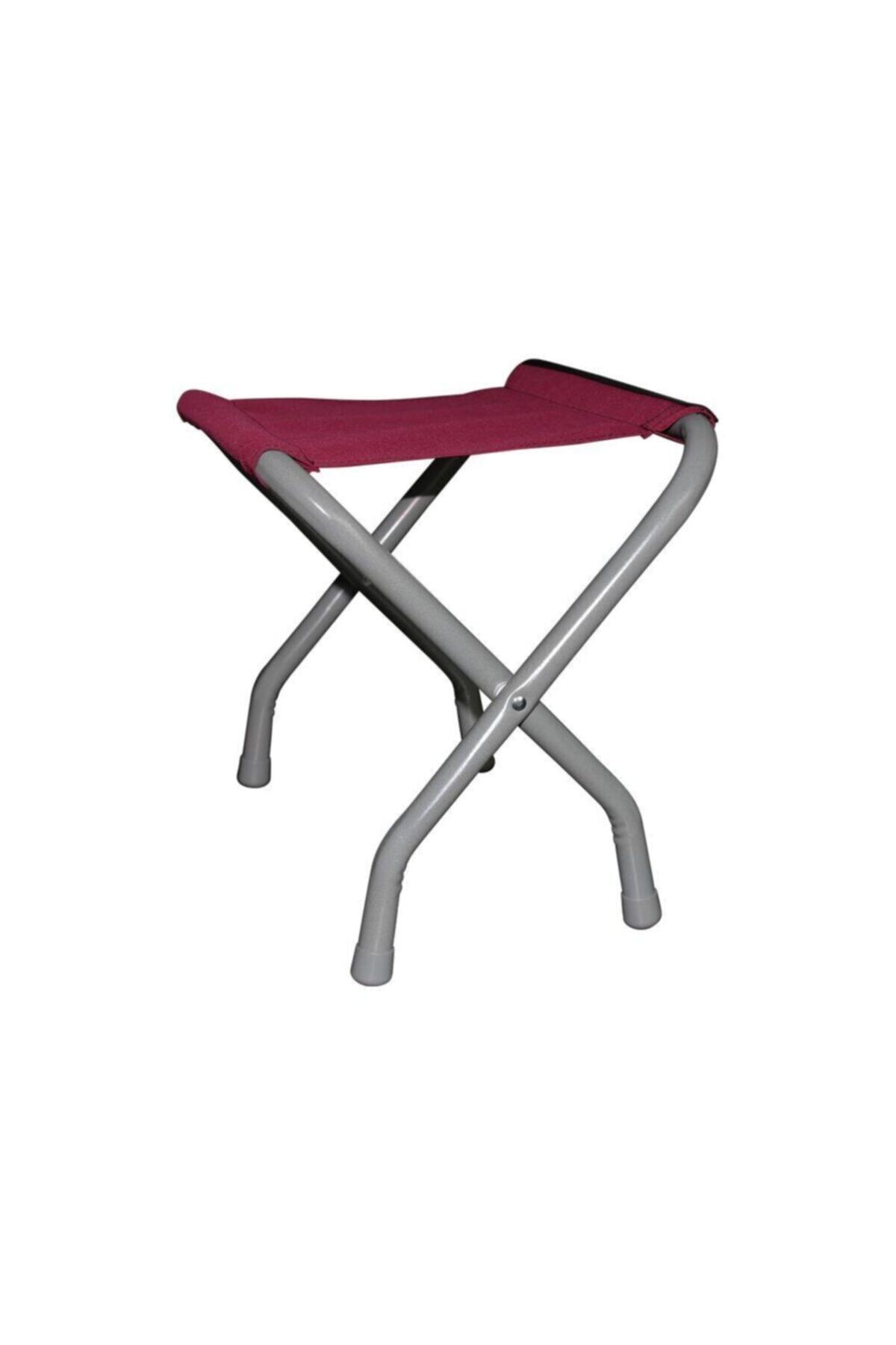 Marketegidelim Outdoor Tabure - Kamp Tabure Bordo