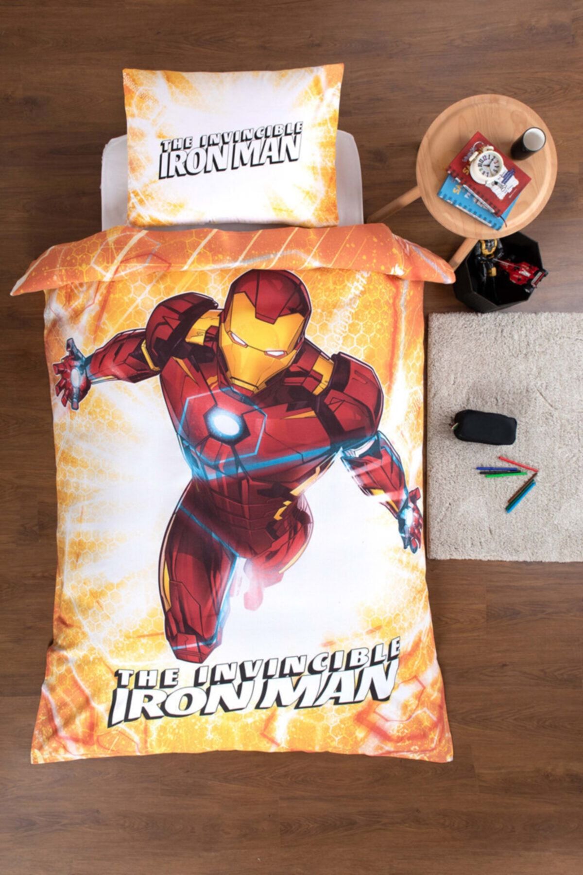 Özdilek Ironman Tek Kişilik Disney Lisanslı Çocuk Pike Takımı