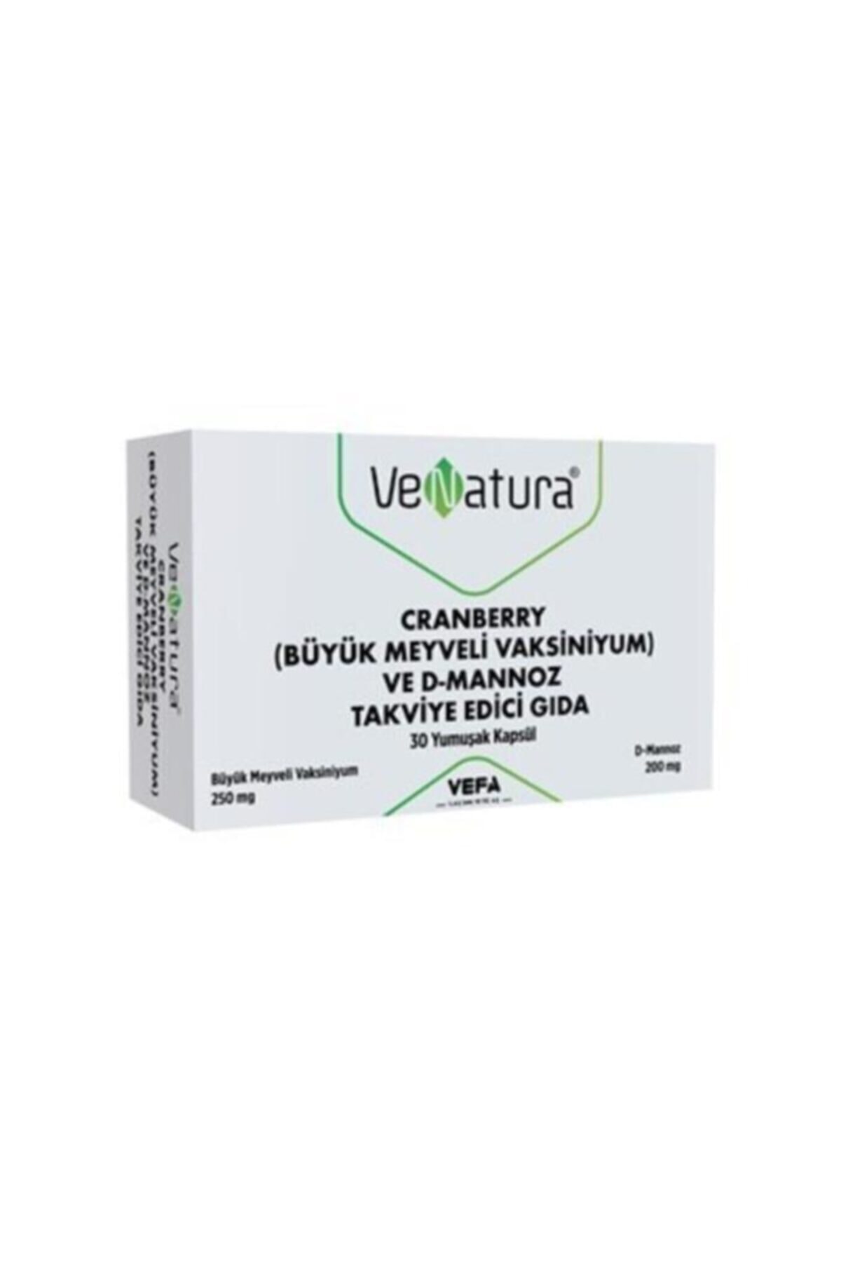 VeNatura Cranberry ve D Mannoz 30 Kapsül