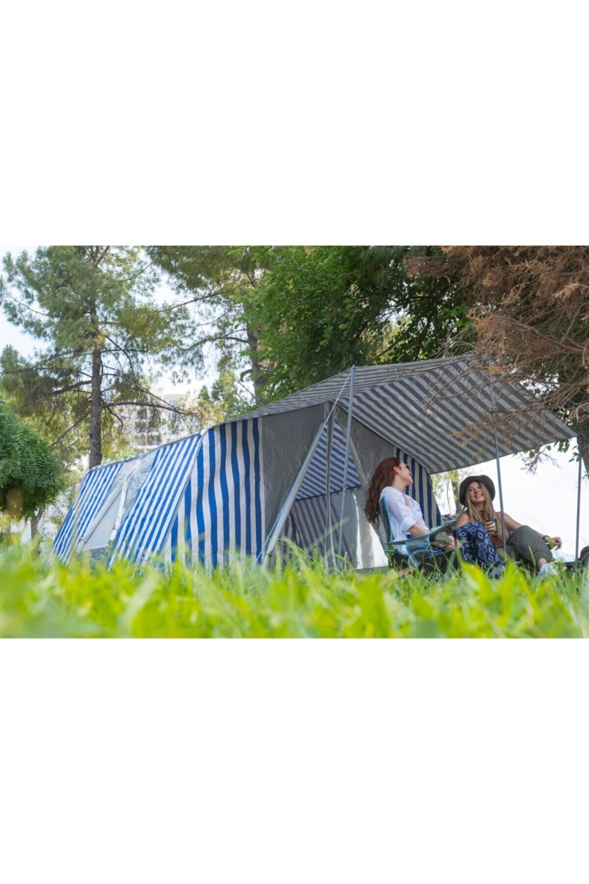 TUNÇ KAMP ÇADIRI Iki Odalı Içten Kurmalı Pamuklu Kamp Çadırı