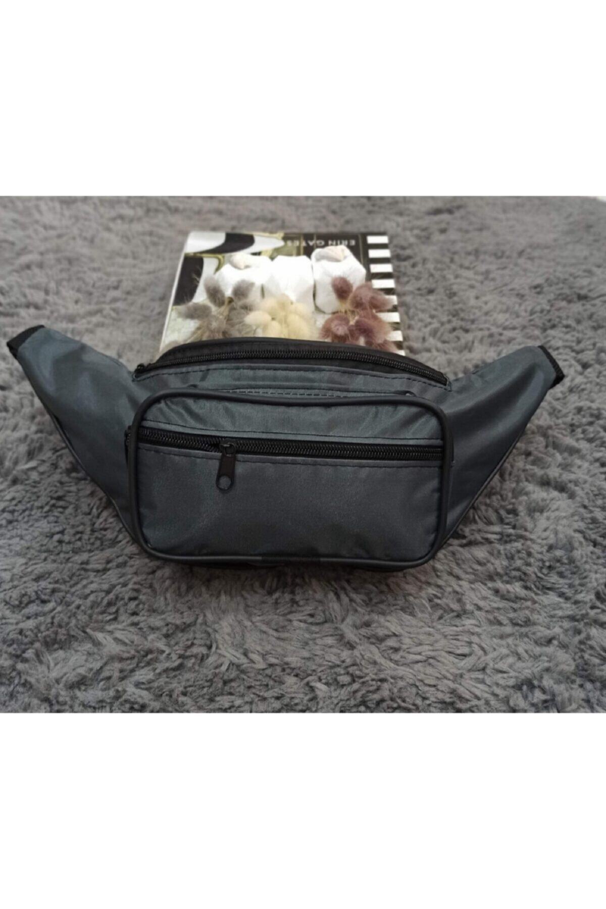 Babres Unisex Gri Bel Çantası