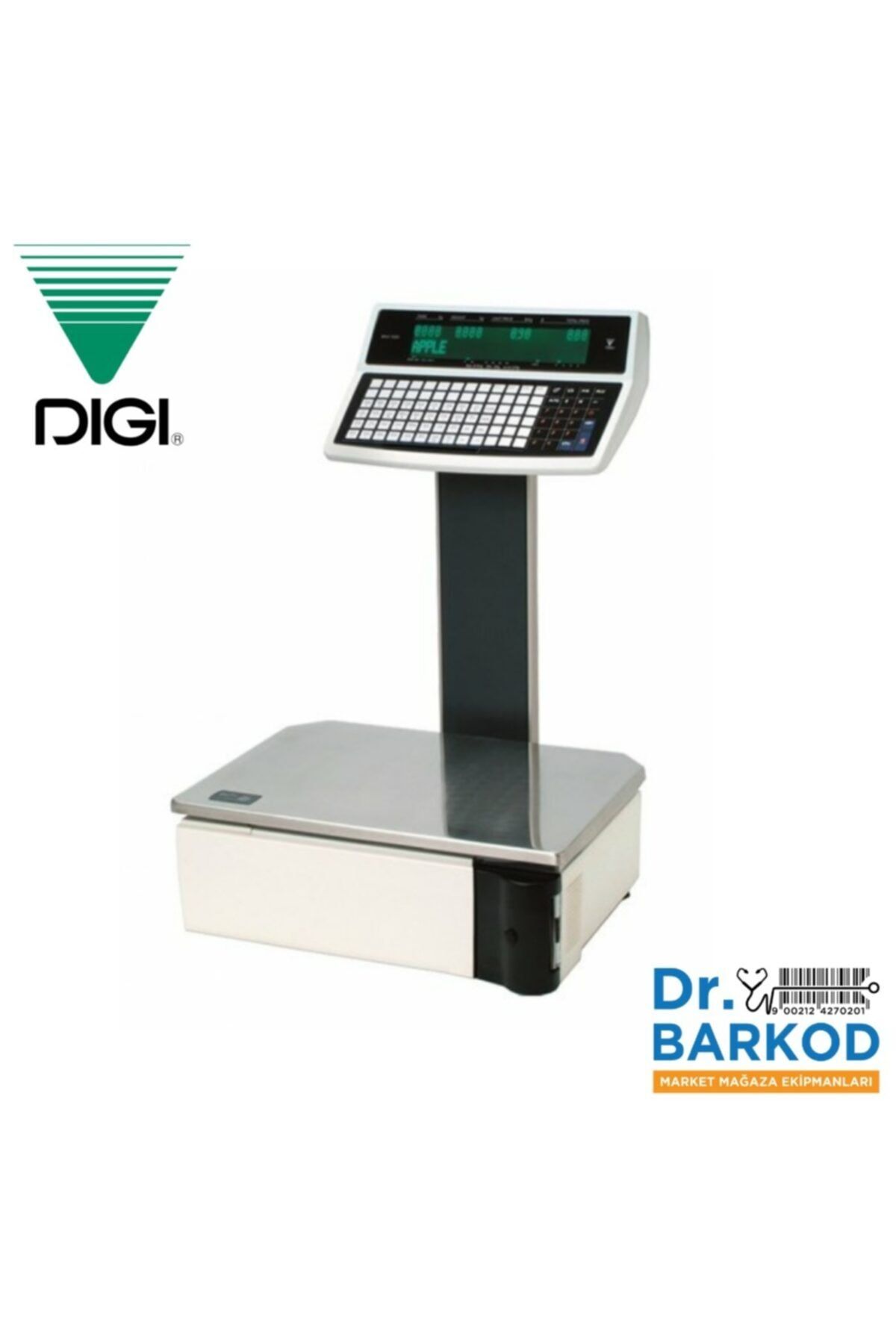 DIGI Sm-100 Ev+ K15 Elekronik Barkodlu Terazi Üsten Tuşlu