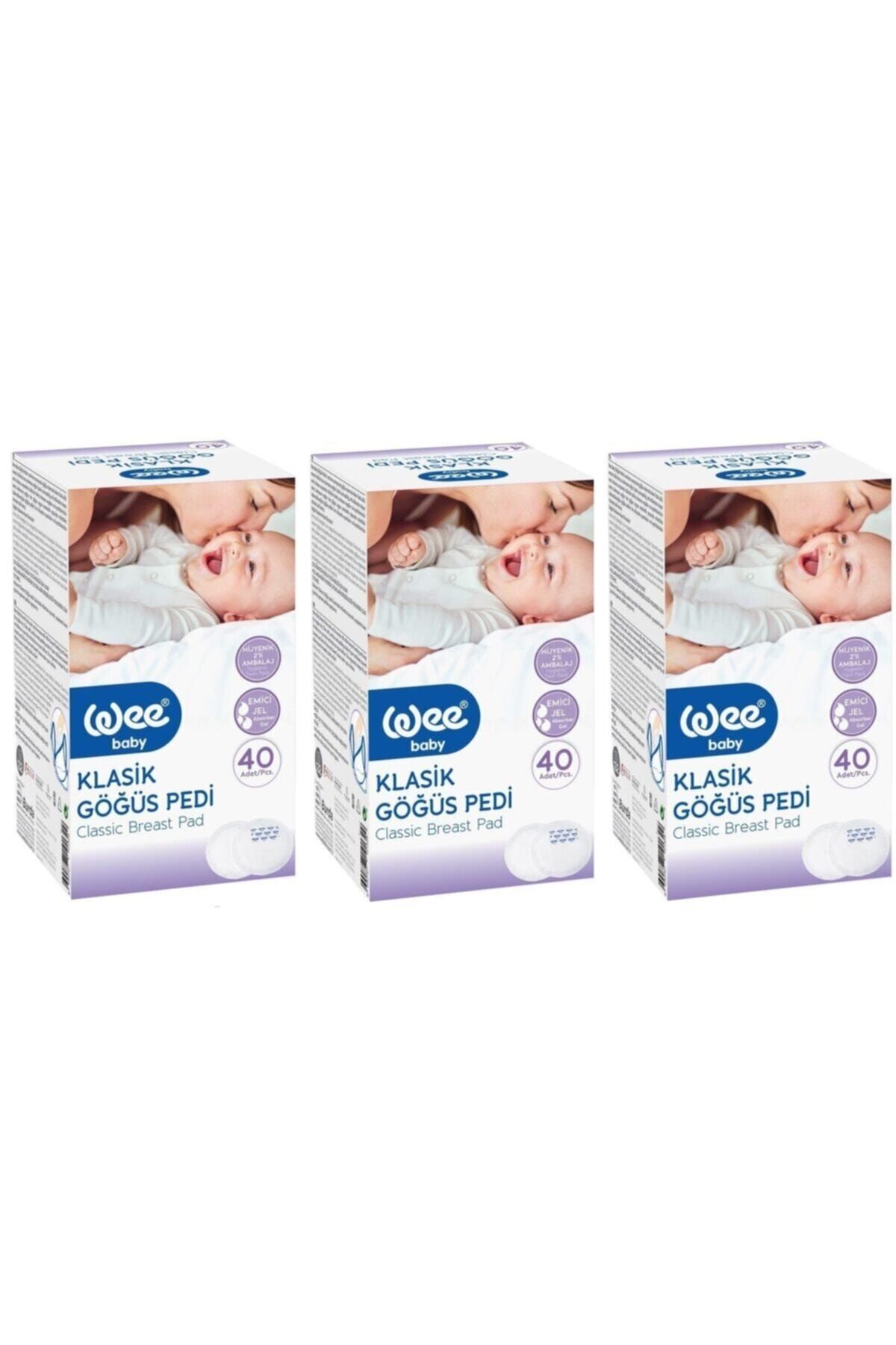 Wee Klasik Göğüs Pedi 40lı 3 Adet