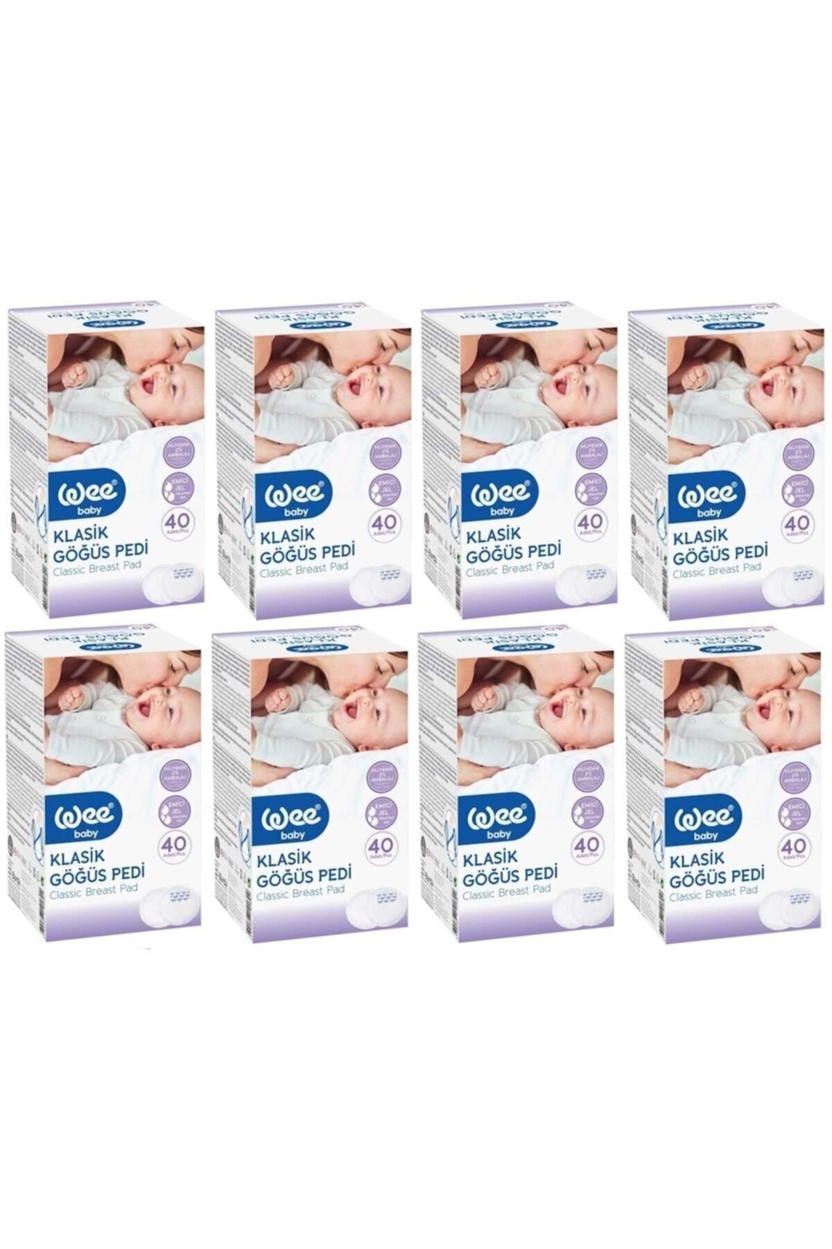Wee Baby Baby Klasik Göğüs Pedi (30+10'lu) 320 Adet 8 Li Set (8pk*40)