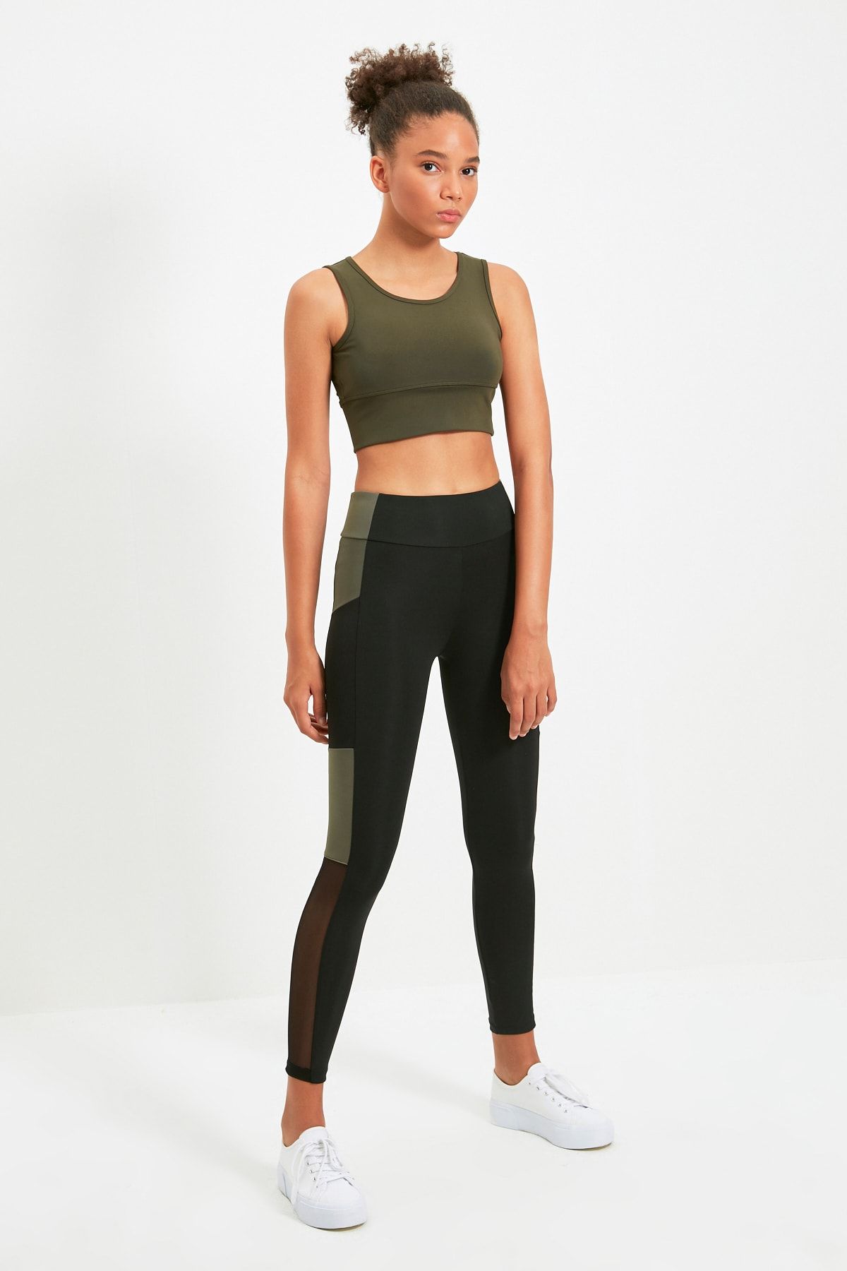 TRENDYOLMİLLA Çok Renkli Renk Bloklu Spor Tayt TWOSS21TY0079