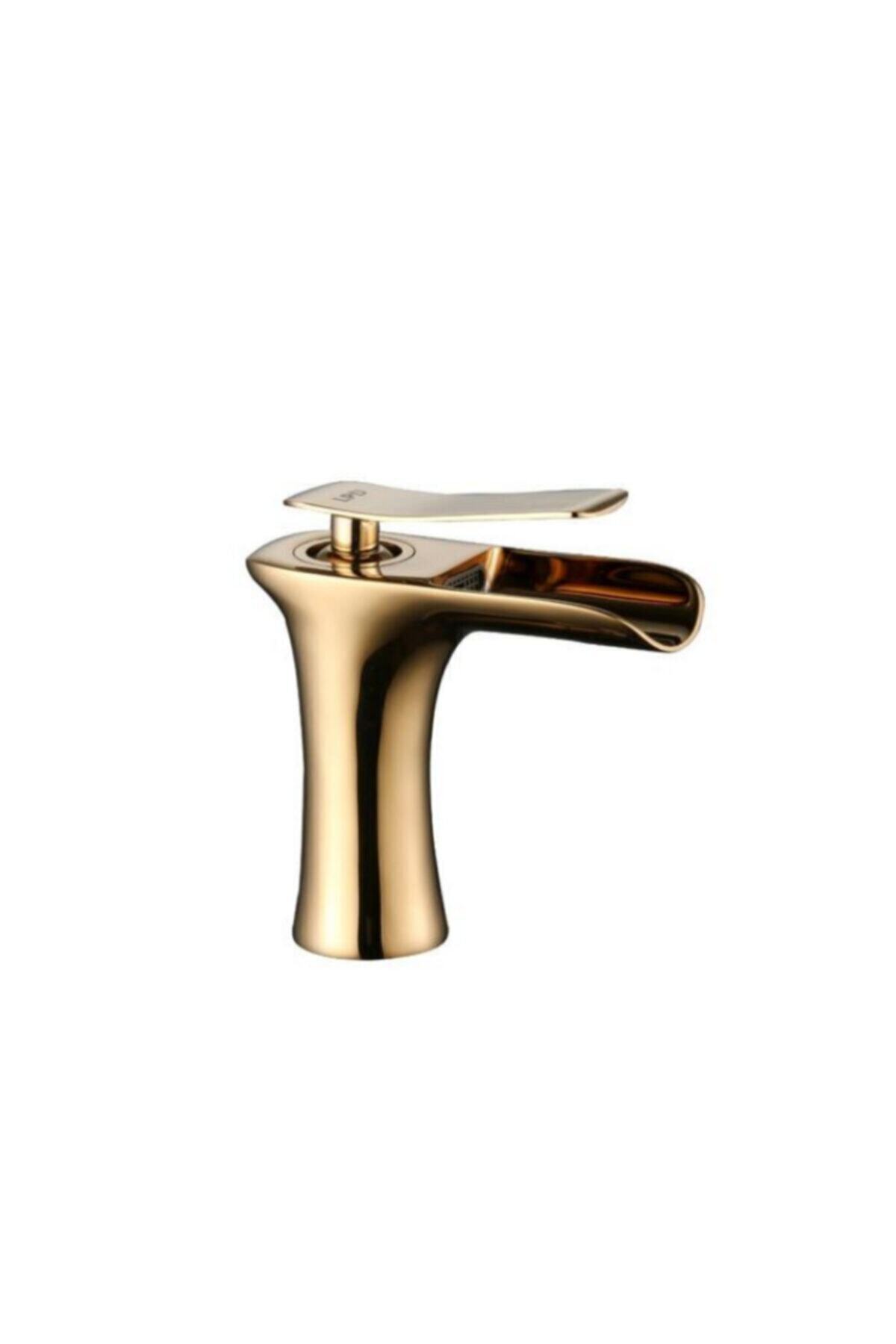 LPD LİDER Şelale Akışlı Pvd Gold(altın) Lavabo Bataryası