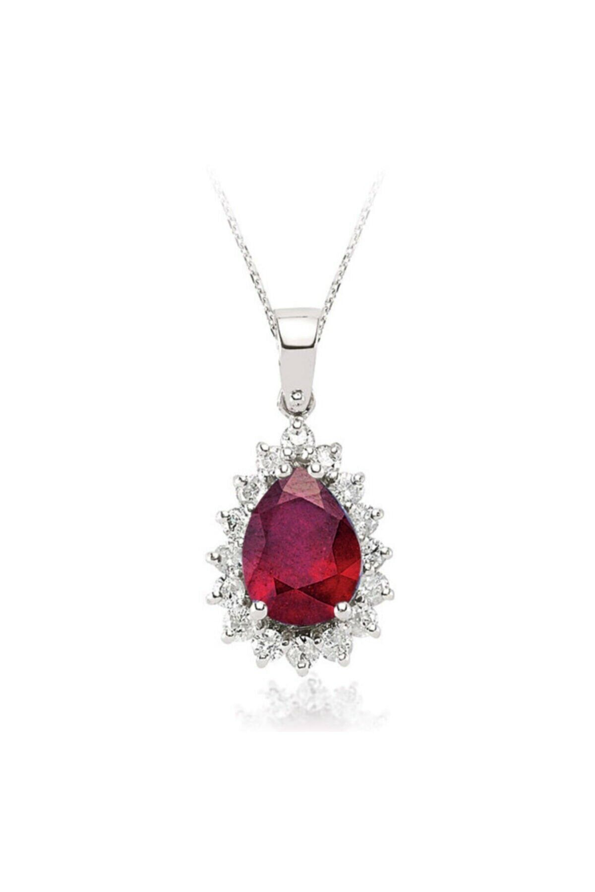 pırlantam 3.40 Ct. Pırlanta Yakut Kolye