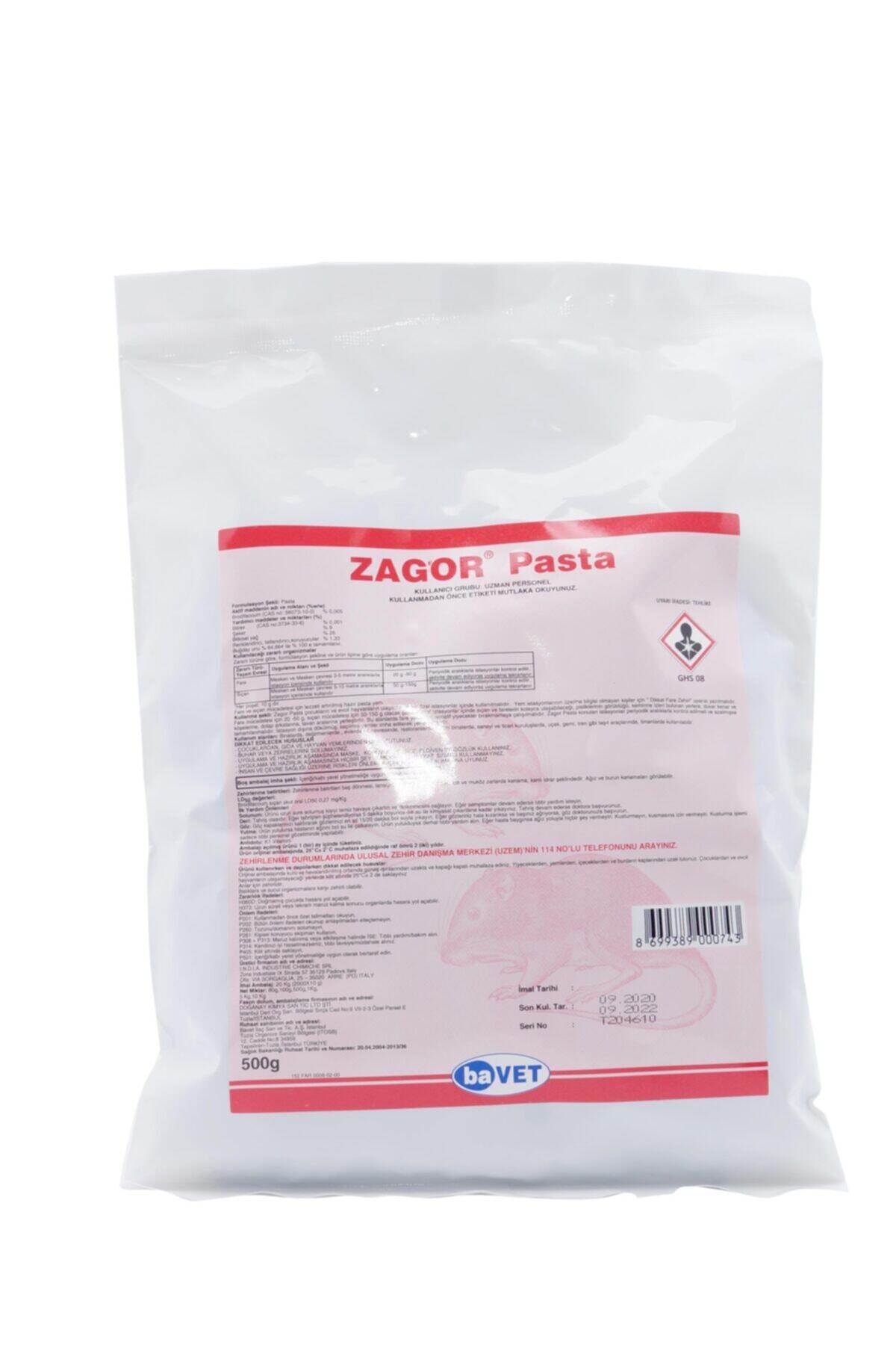 Bavet Zagor Pasta 500 gr Fare Istasyonu Yemi Skt:09/2022