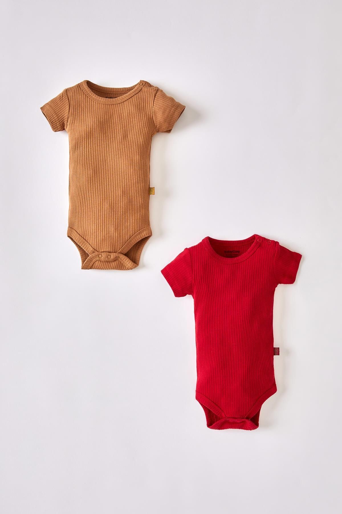 BabyCosy Kız Bebek Modal Kısa Kollu Organik Pamuk 2'Li Çıtçıtlı Body W1254A221AU