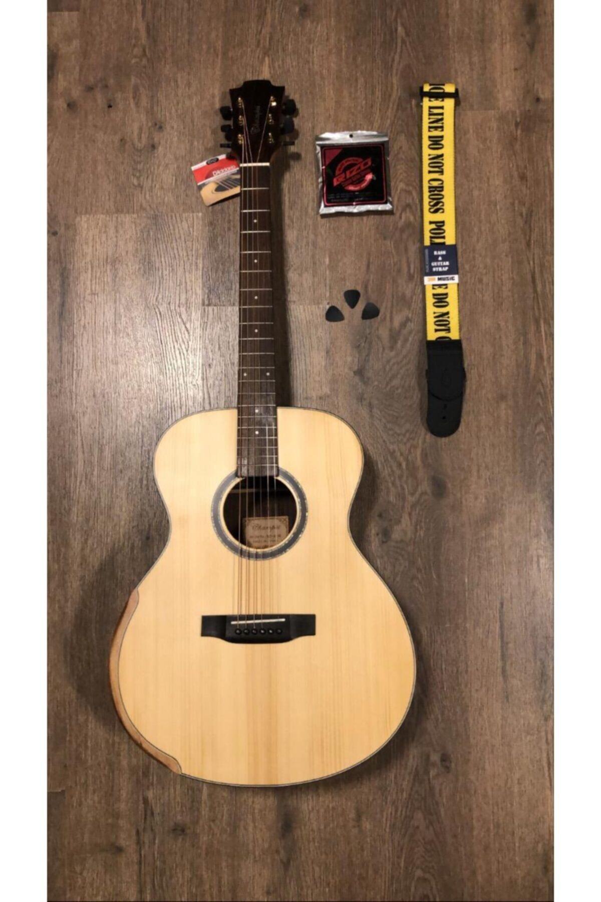 Champes Akustik Gitar Kılıf Yedek Tel Askı Kayışı Pena Full Set