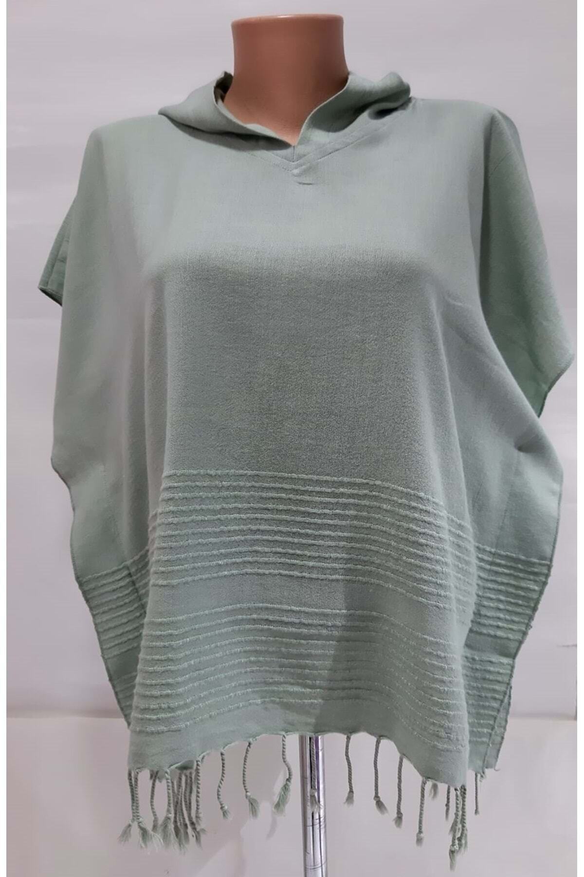 Romans Çocuk Peştemal Panço Elbise Yeşil 7-8 Yaş