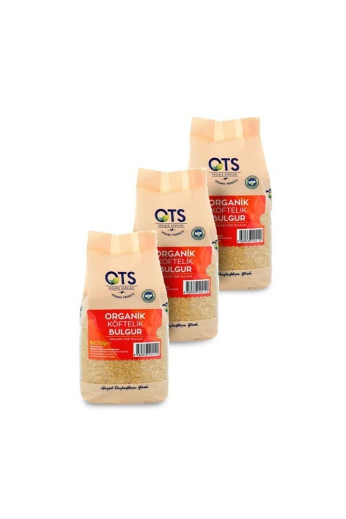 OTS Organik Köftelik Bulgur 3x750 Gr