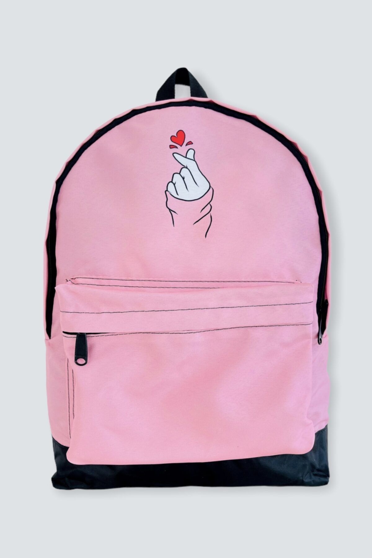 EFBUTİK Pembe Heart Sırt Çantası