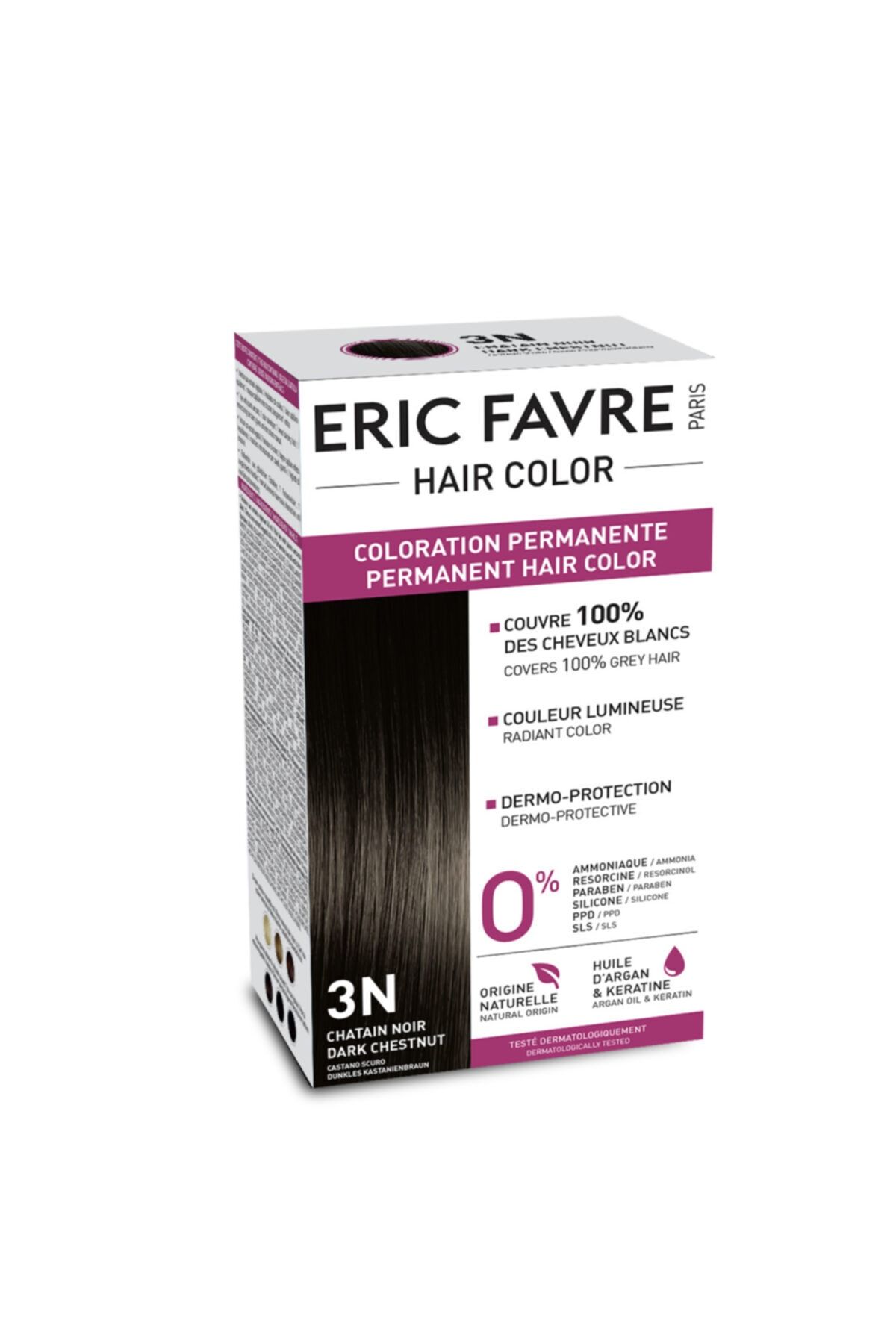Eric Favre Bitkisel Saç Boyası 3n Koyu Kestane Ppdsiz