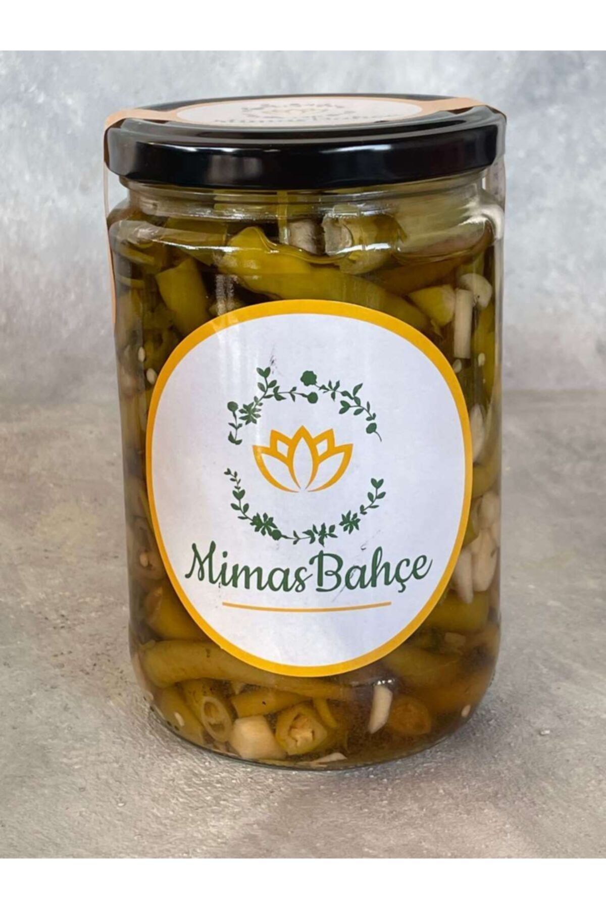 Mimas BAHÇE Yağlı Biber Turşusu Katkısız,doğal 635 gr