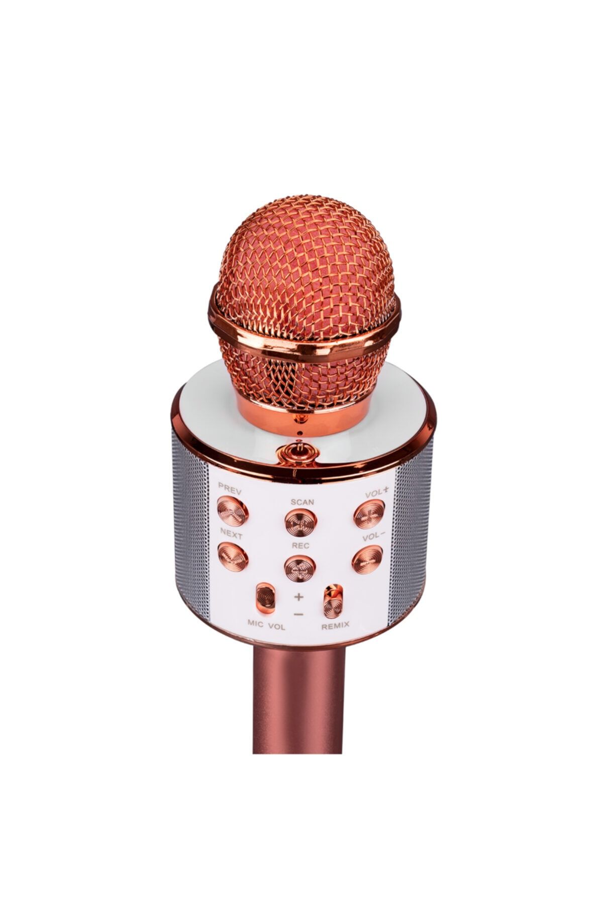 Asonic Karaoke Mikrofon Bluetooth Usb Aux Tf Card Destekli As-m09 Pembe