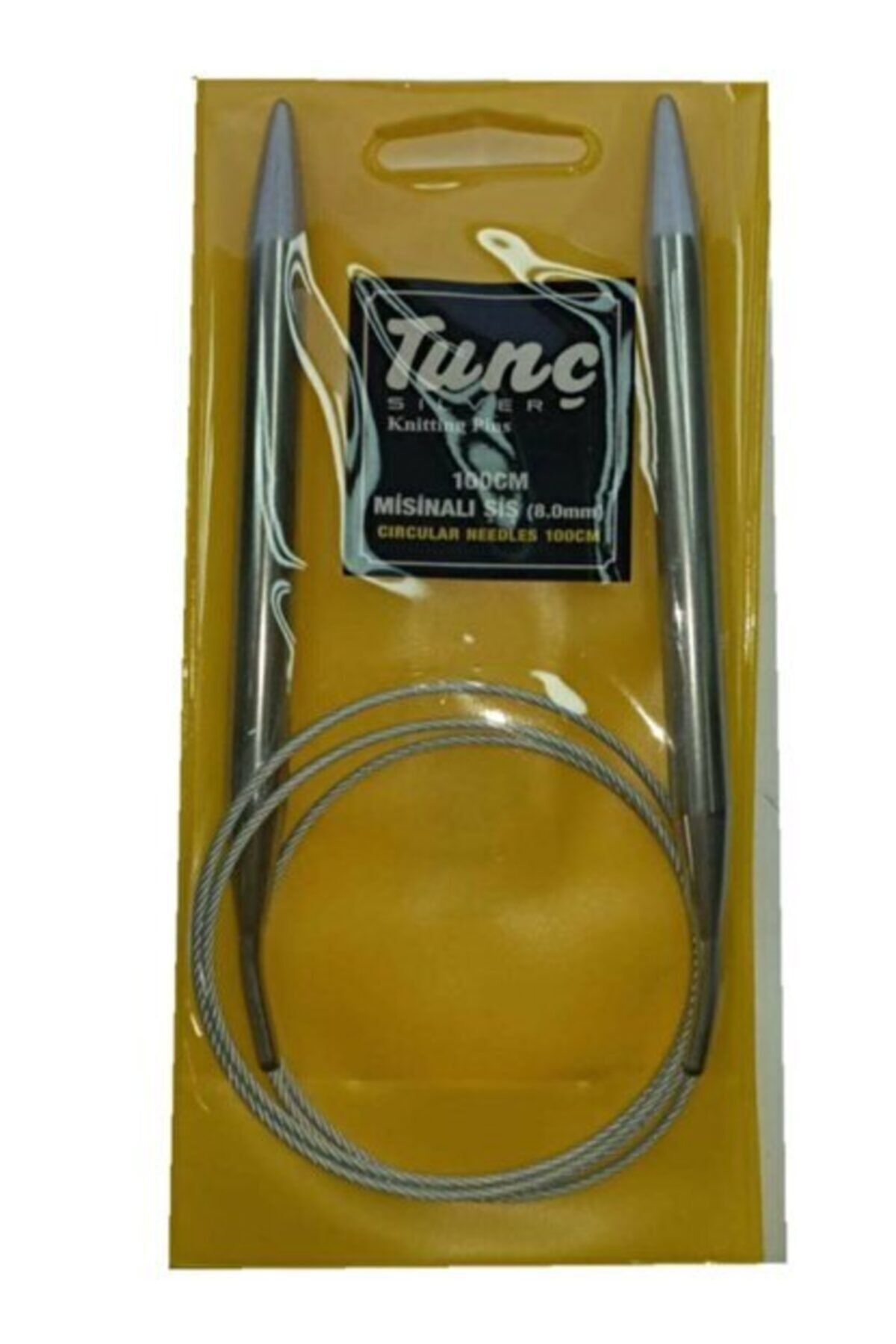 Tunç 100 Cm Çelik Misinalı Şiş 8 Mm