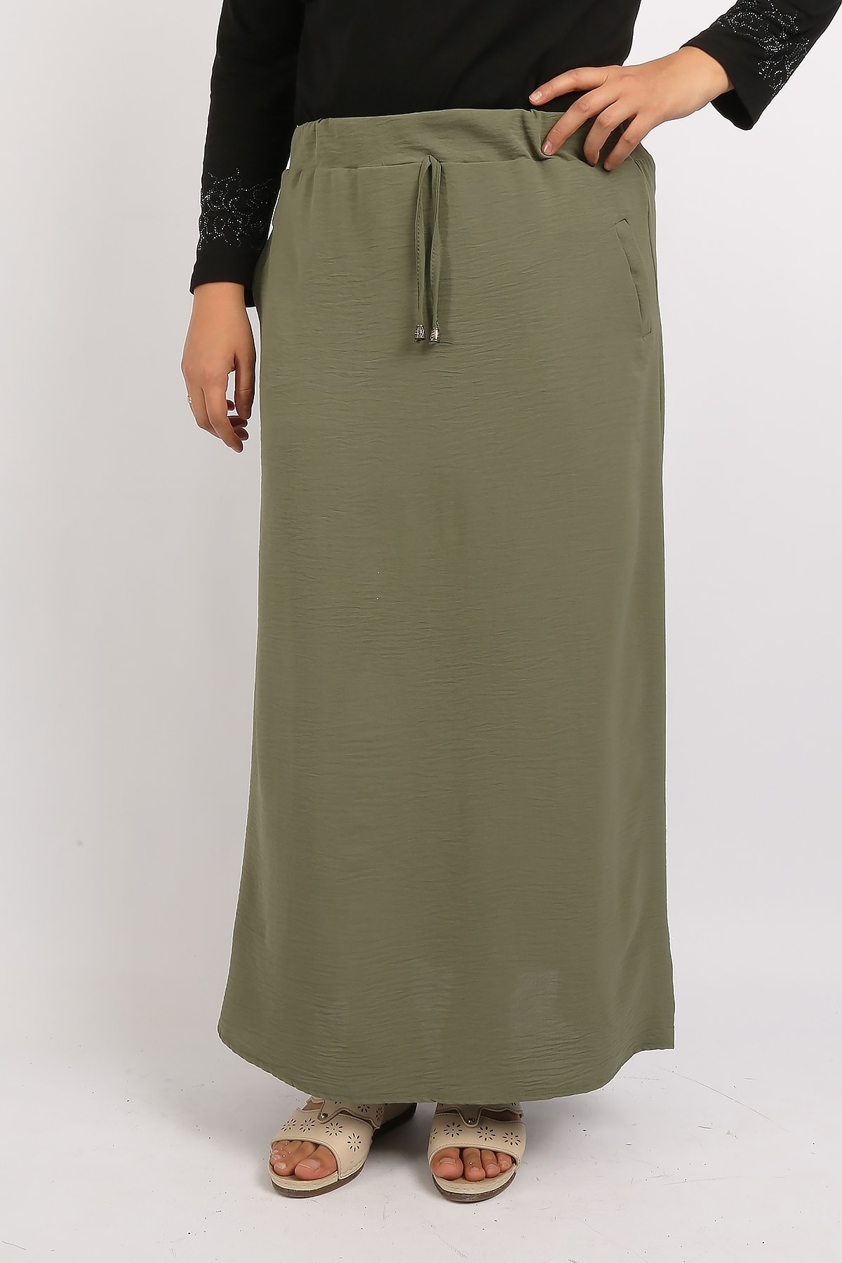 NERMİN Yan Çakmalı Etek