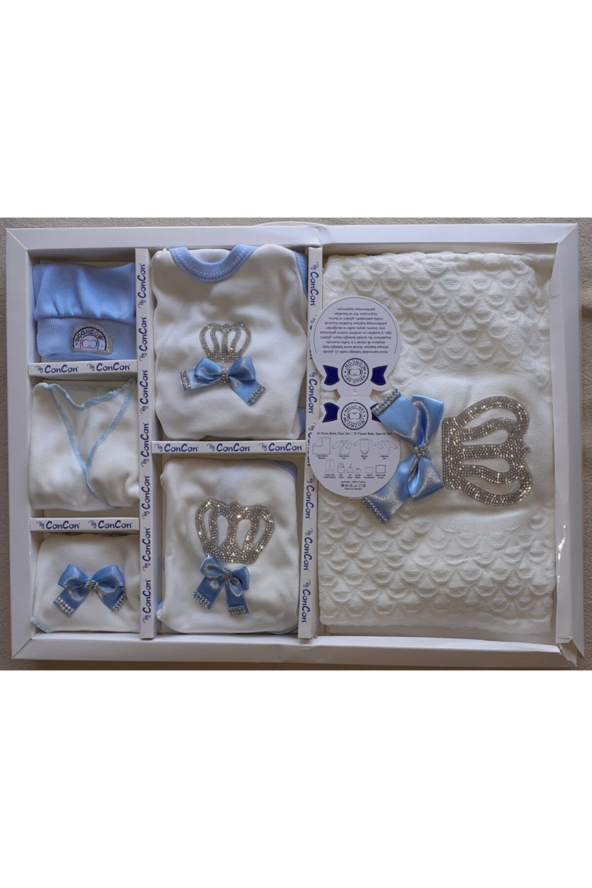 Concon Baby Hastane Çıkışı (10 Parça) Pembeli (battaniyeli)