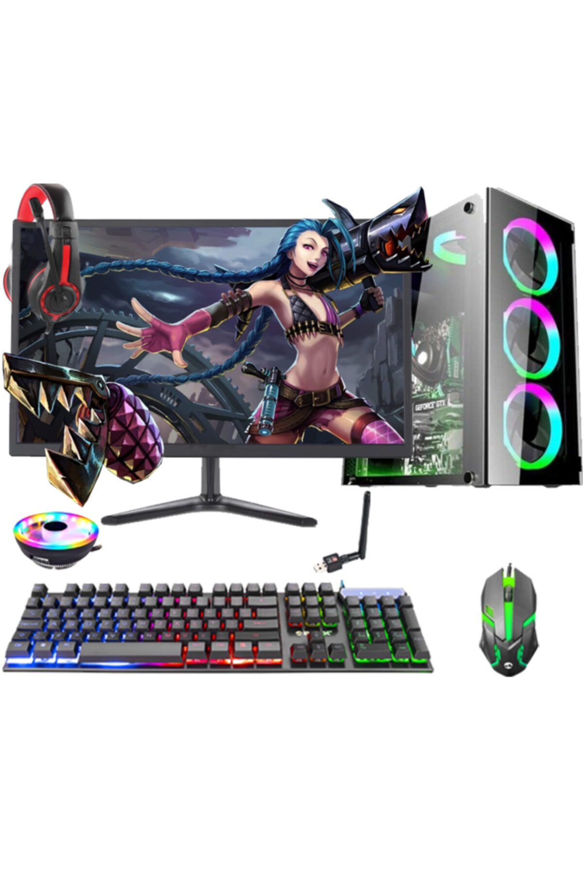 Aizen Gx80 I5-3470 16gb 1tb Hdd 128 Ssd Gtx 750ti 18,5\