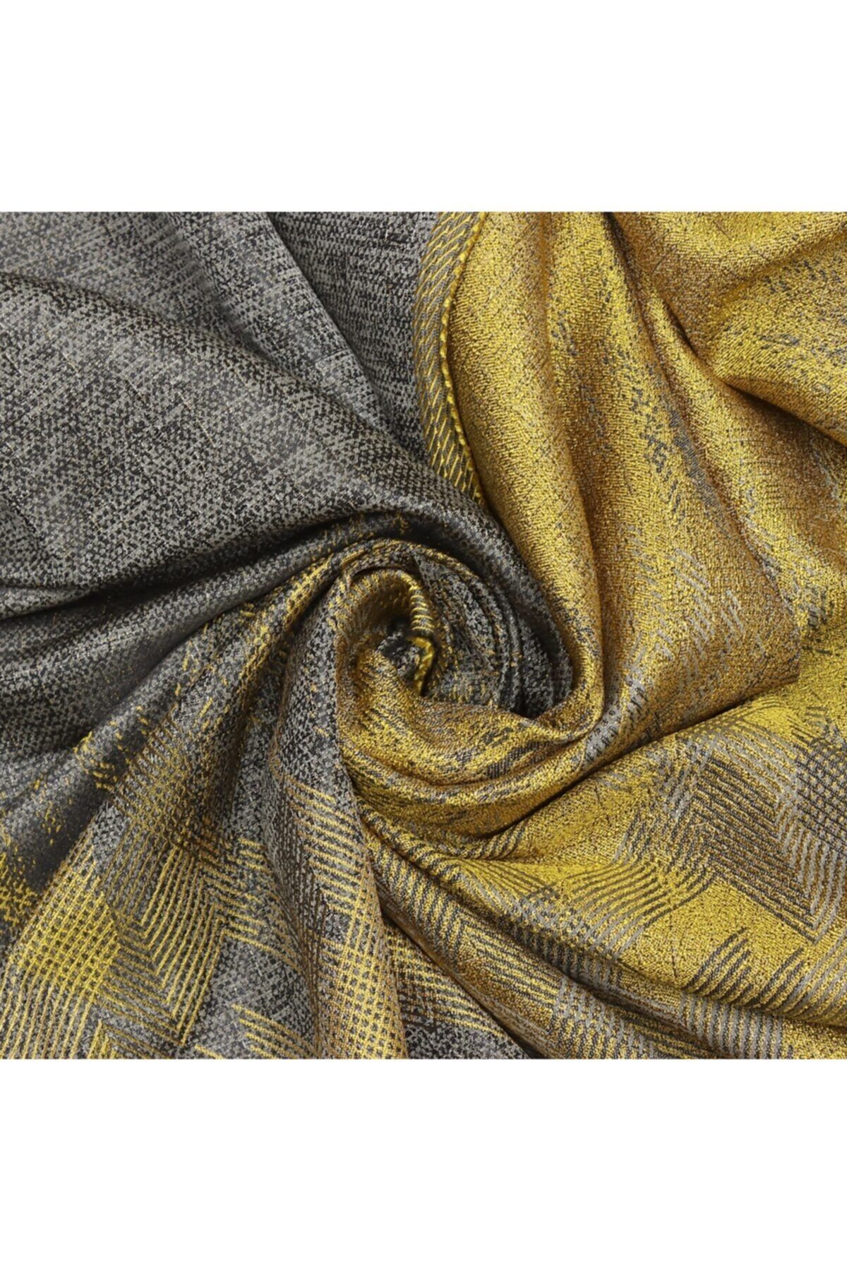 LEVENT ÖZEL Panel Geometri 1. Sınıf Çift Taraflı Fon Perde Kumaşı %100 Polyester 290x290
