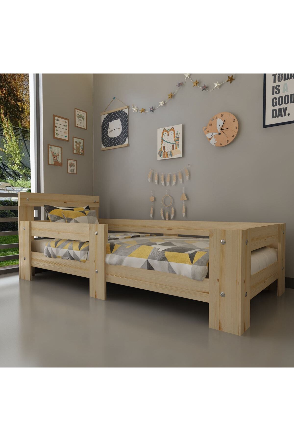 Festival Mobilya Montessori Yatak Full Çam Ağaç Karyola