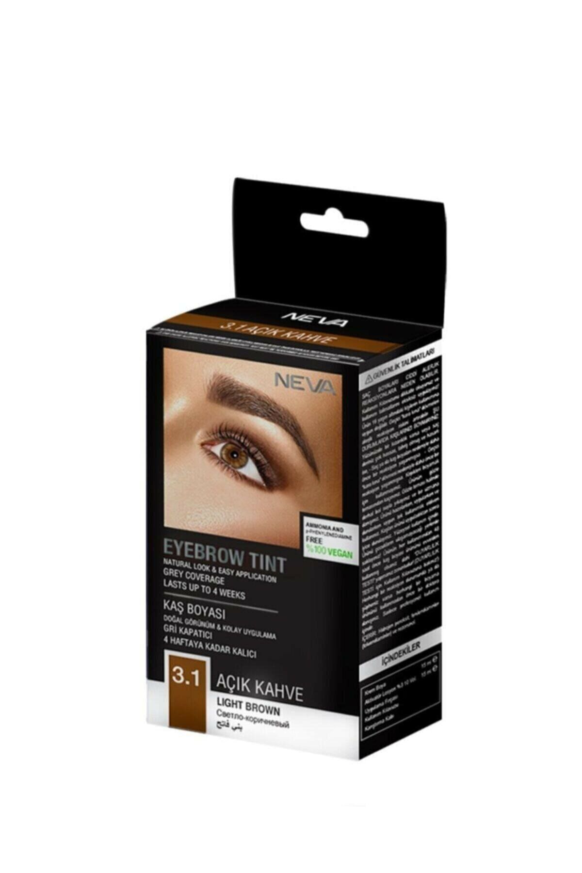 Neva Kaş Boyası Açık Kahve No:3.1 15ml Vegan Amonyaksız