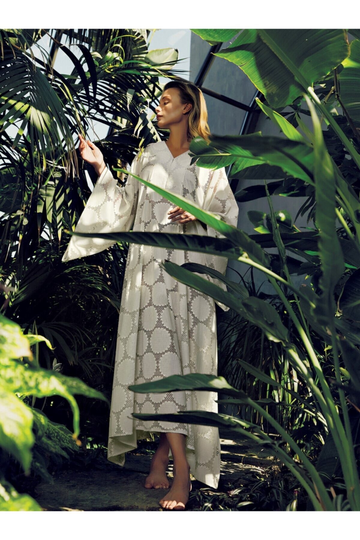 To Bunique Ekru Louis Oversize Elbise