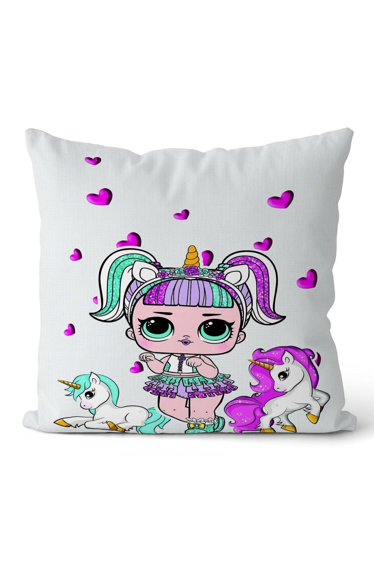SHOWY BABY Sevimli Bebek Ve Unicorn Desenli Çocuk Odası Kırlent