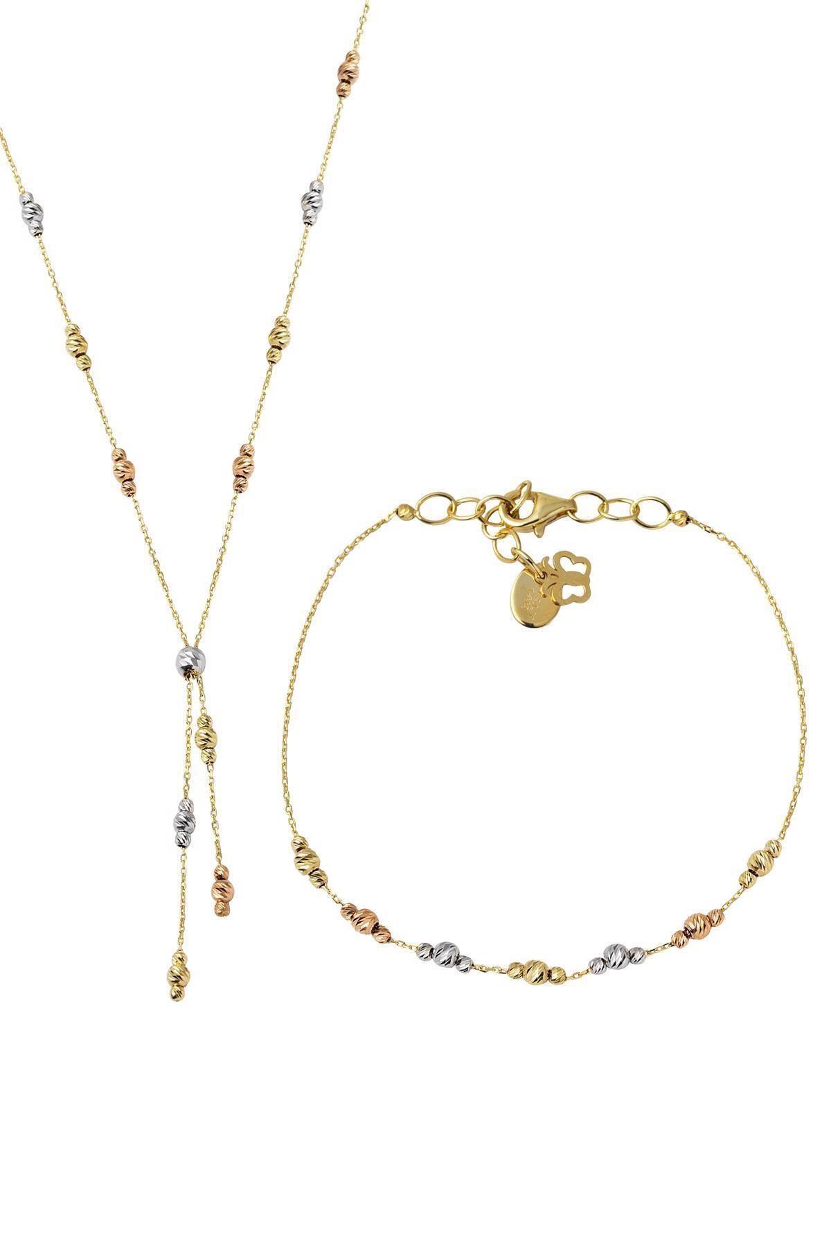 Bilezikci Renkli Dorika Toplu Ikili Altın Set