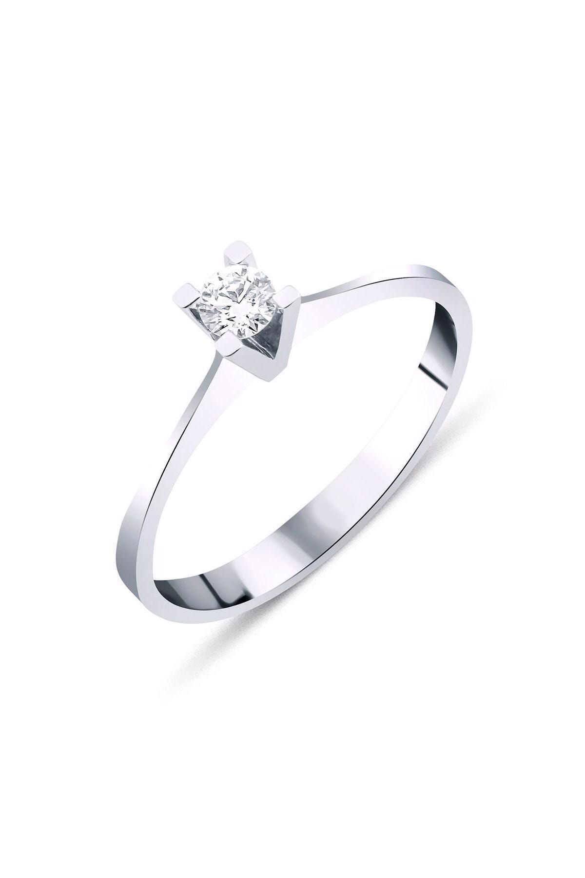 zer diamond Zer 0,15 Karat Tektaş Pırlanta Yüzük