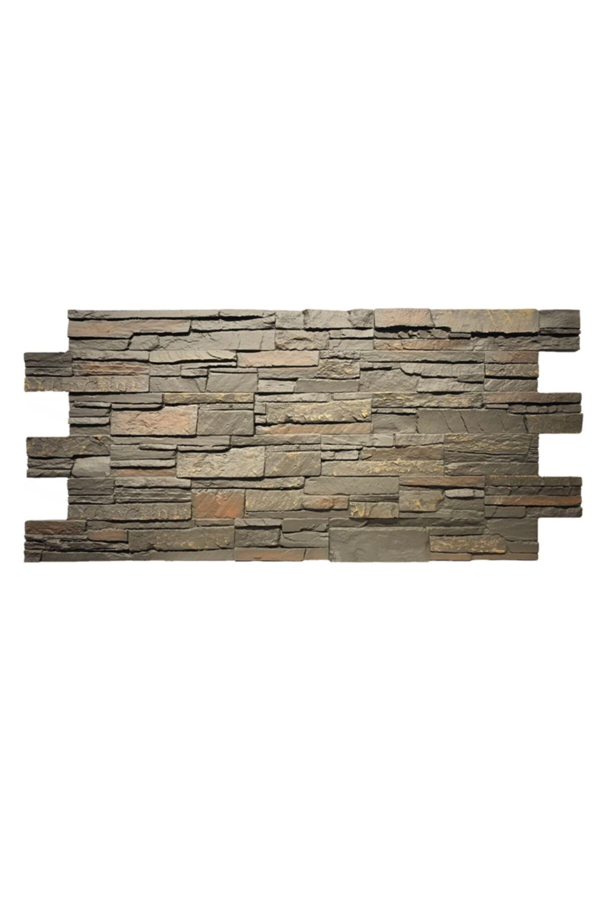 STONE PANEL Rotto Natura - Poliüretan Taş Görünümlü Duvar Paneli 5 Adet - Tudor Rengi