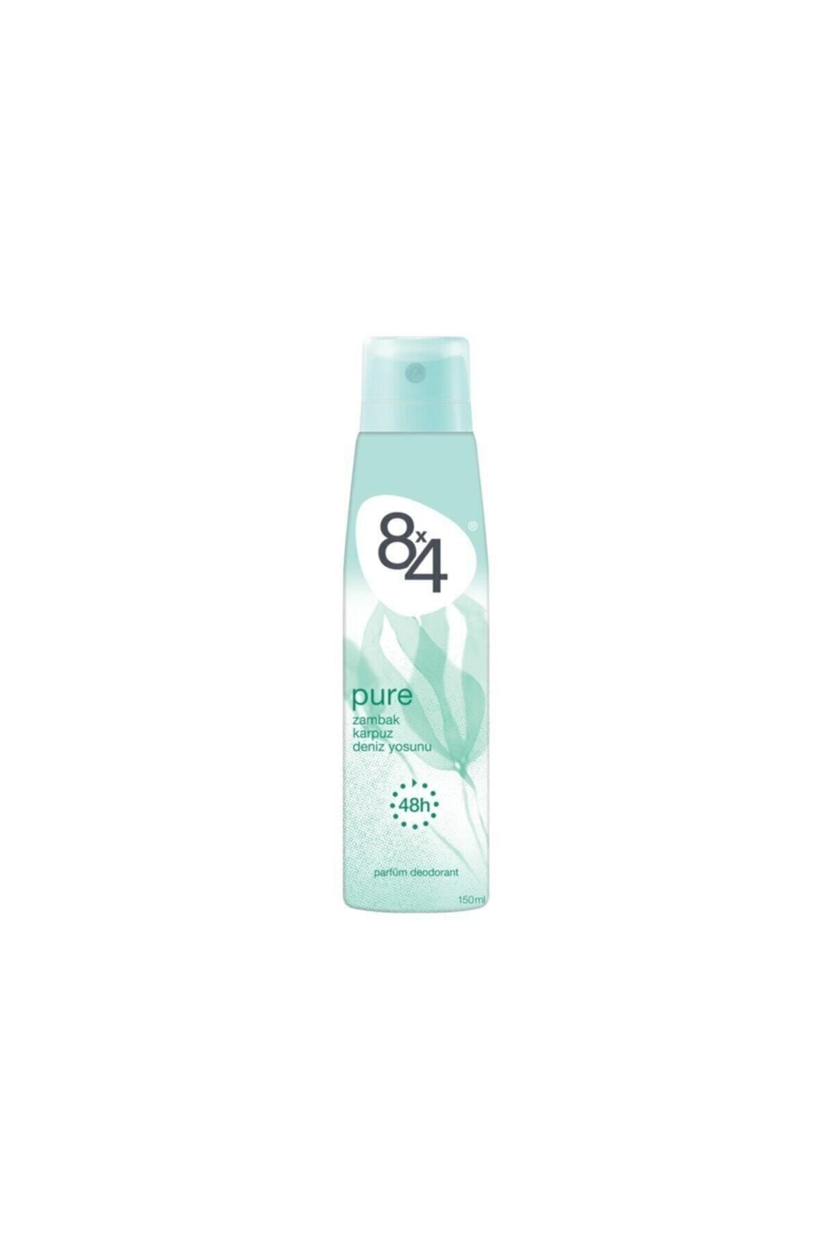 8x4 Pure Sprey Deodorant 150ml Kadın