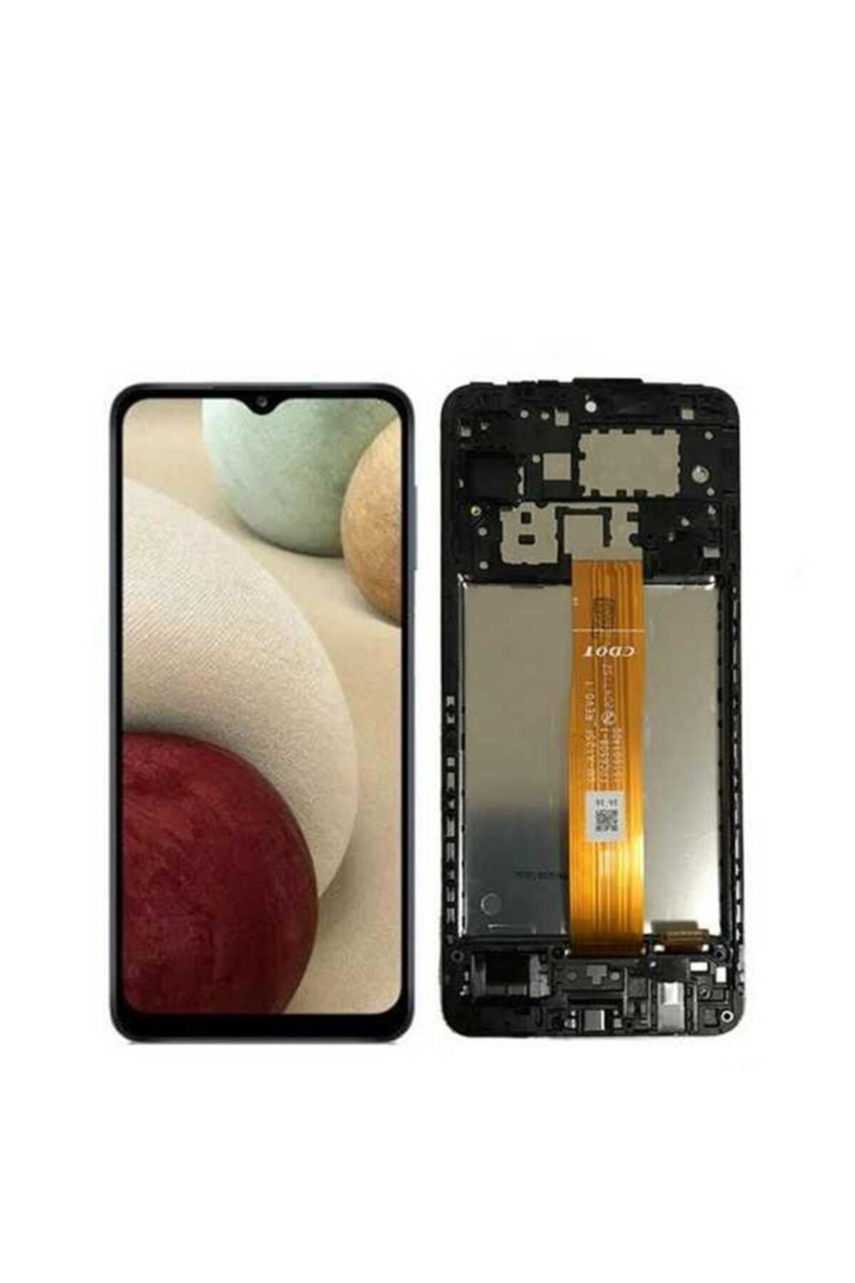 Parça Bankası Samsung Galaxy A12 A125 Lcd Ekran Dokunmatik Siyah Servis Çıtalı