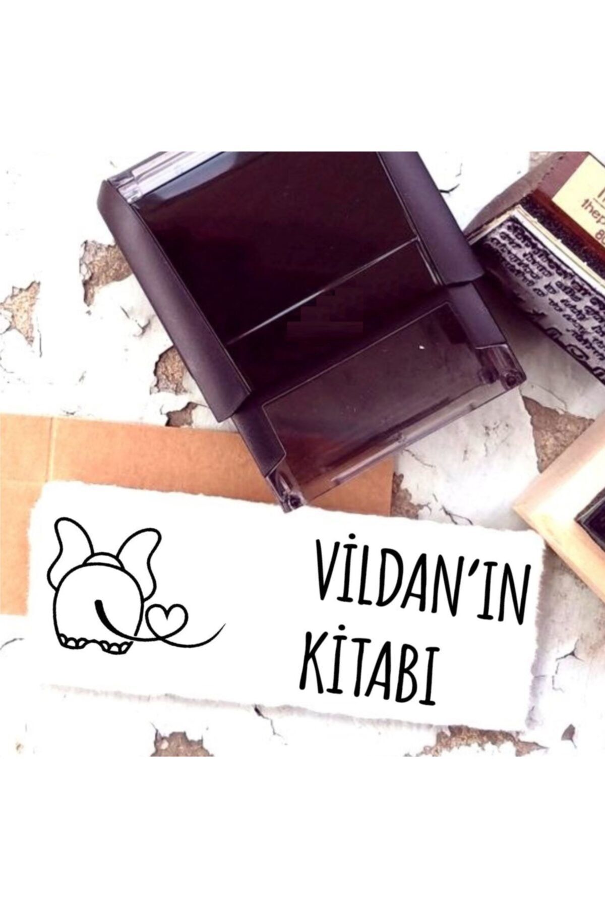 EHediyeci Tasarım Isim Yazılı Kitap Kaşesi -94