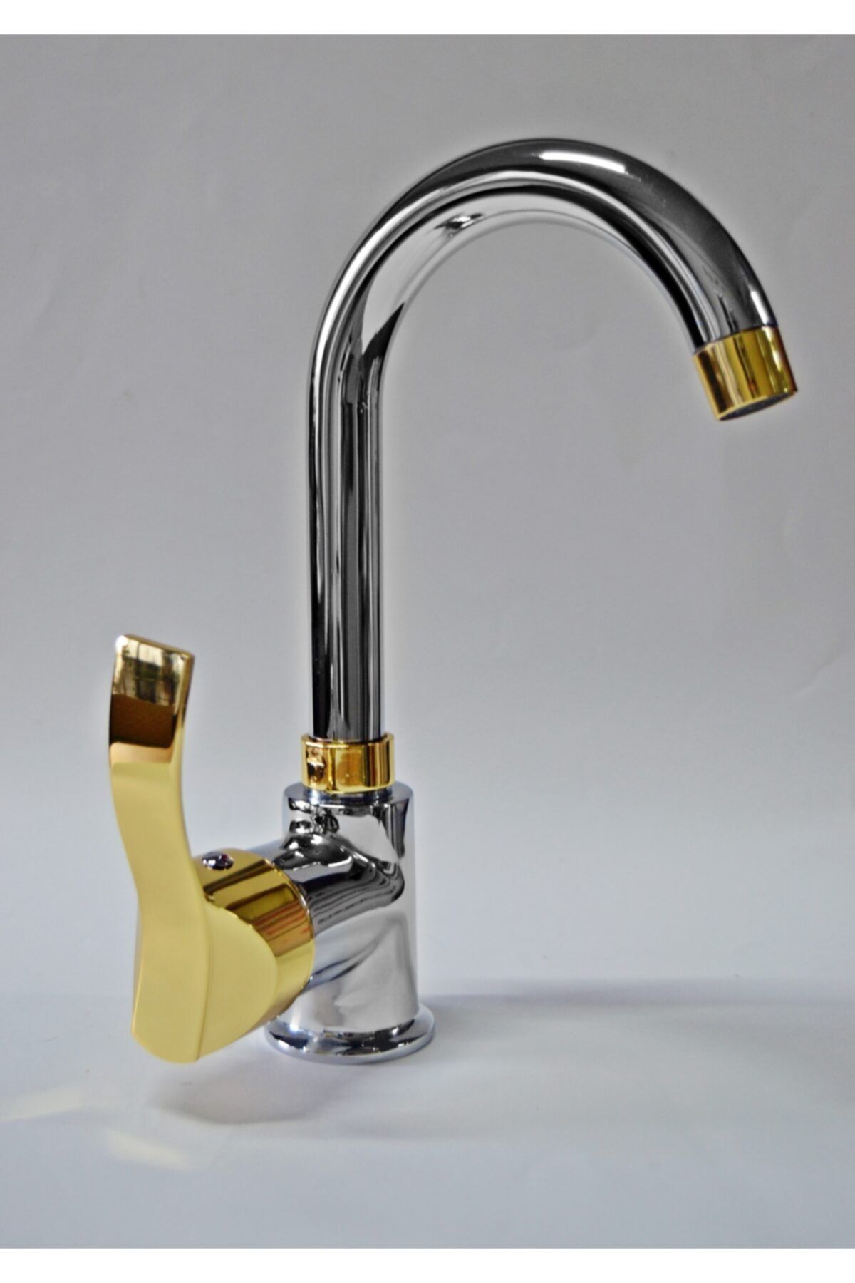 ARMİLLA ARMATÜR Krom Gold Lüx T Gövde Banyo Lavabo Bataryası Musluğu Çeşmesi