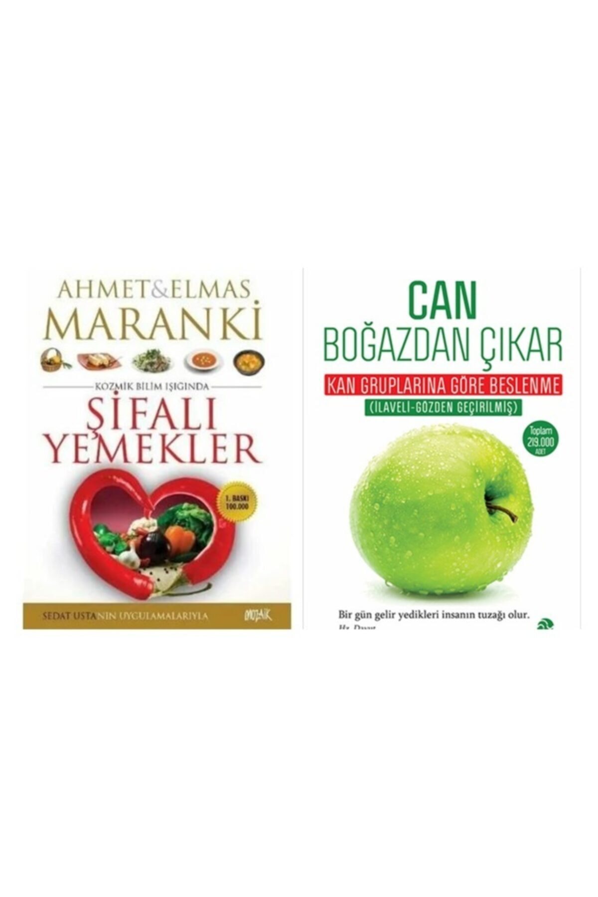Hayat Yayınları Can Boğazdan Çıkar M.ali Bulut + Kozmik Bilim Işığında Şifalı Yemekler Maranki Şifalı Yemekler 2 Kit