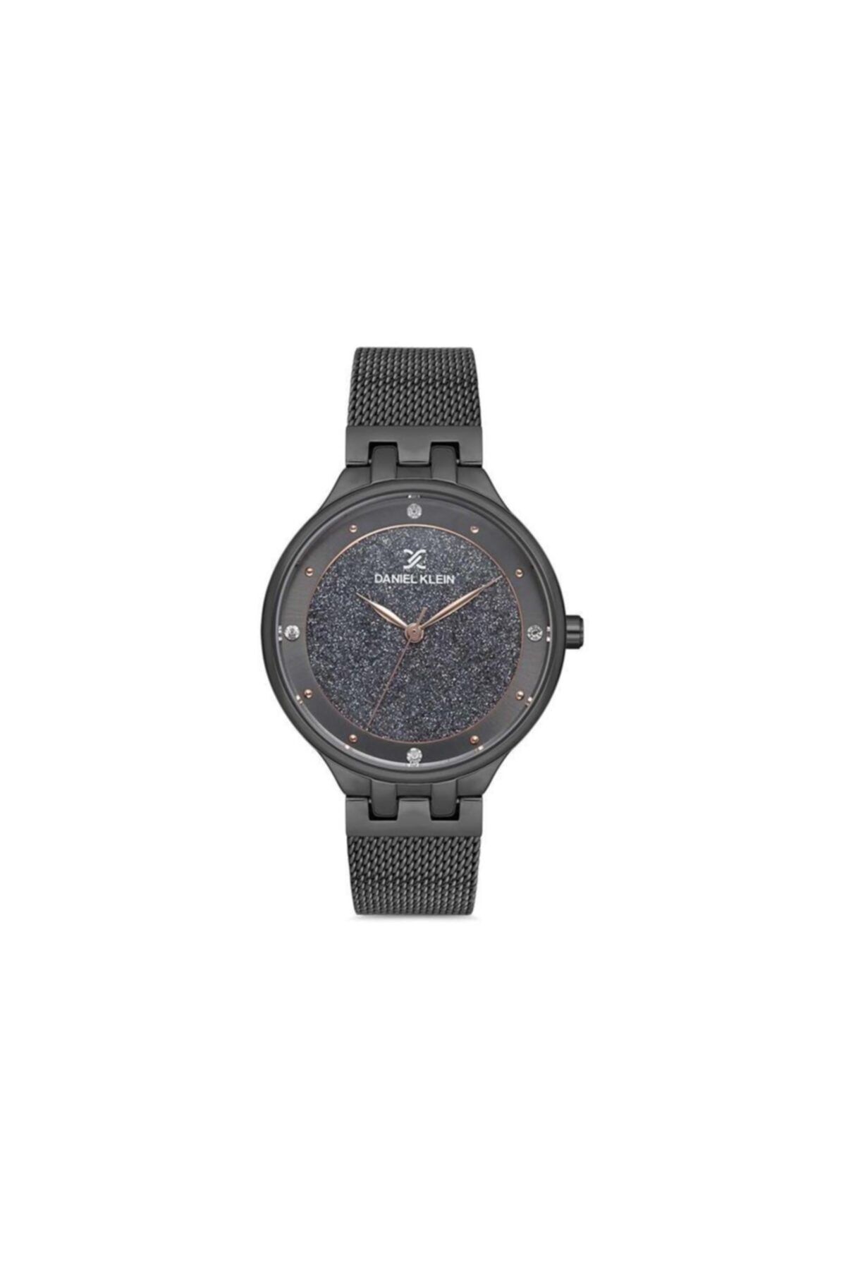Daniel klein shop black analog watch