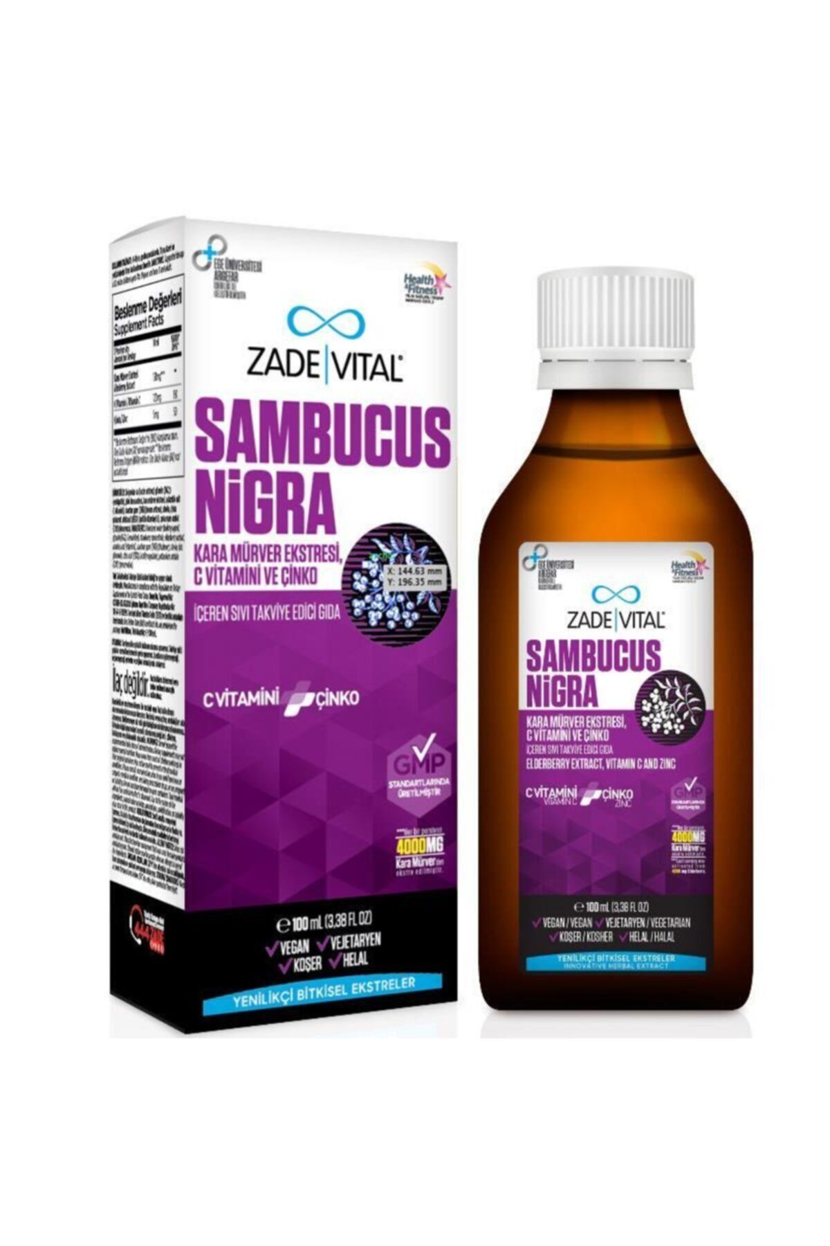 Zade Vital Sambucus Nigra Sıvı Gıda 100 Ml